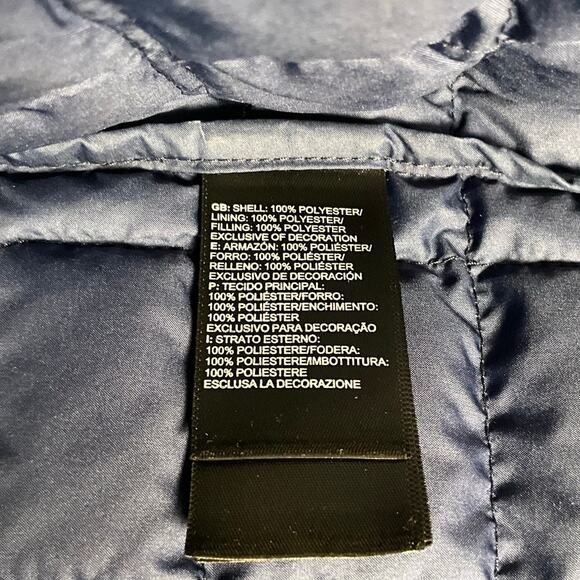 The North Face ThermoBall Eco Long Jacket Small Navy Blue Lightweight Puffer Coa - Picture 13 of 14